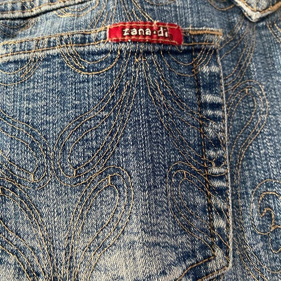 Vintage Zana Di Boot Cut Women’s Jeans With Gold Embroidery 30x30 - Picture 4 of 5